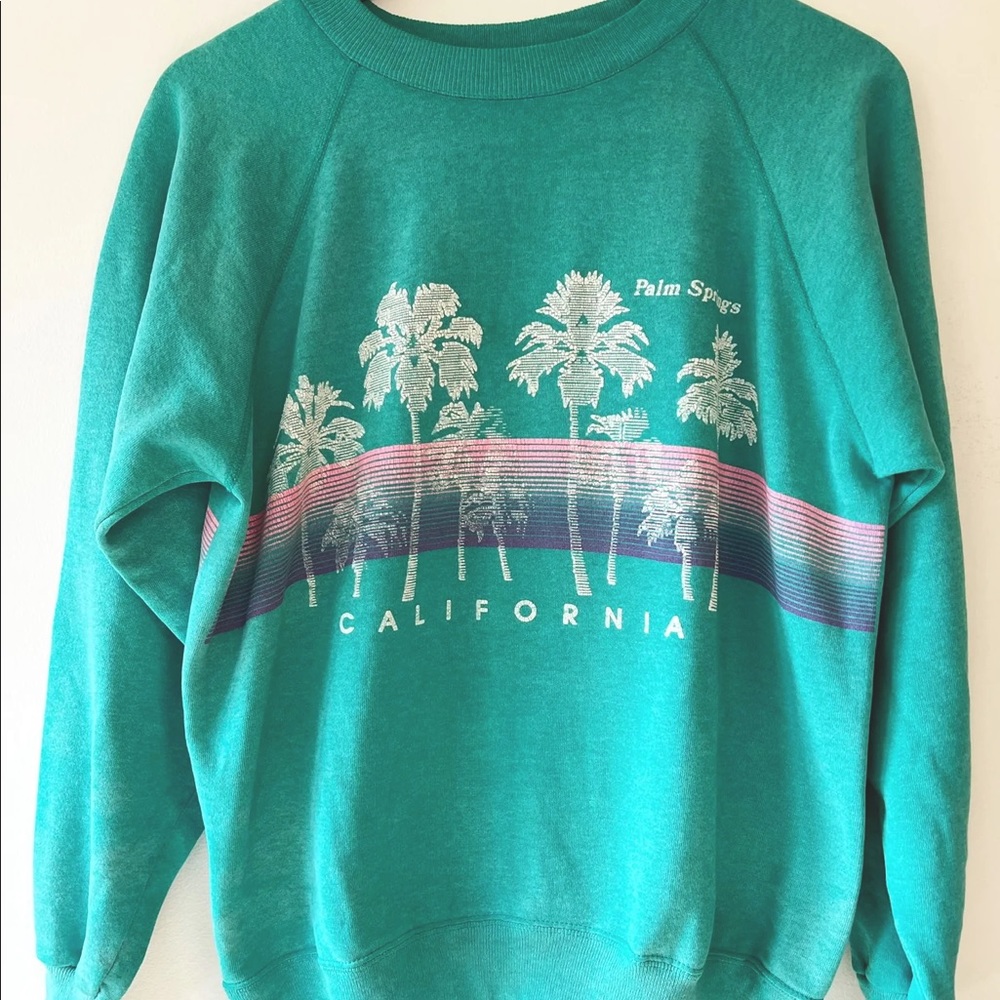 1980’S PALM SPRINGS CALIFORNIA RAGLAN VINTAGE SWEATSHIRT
